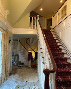 Interior staircase painting